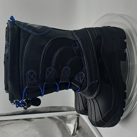 B Dream Pairs kids boots Sz 13 Boys Winter Snow DUCK BOOTS blue Black N W/o Tags - Picture 3 of 8